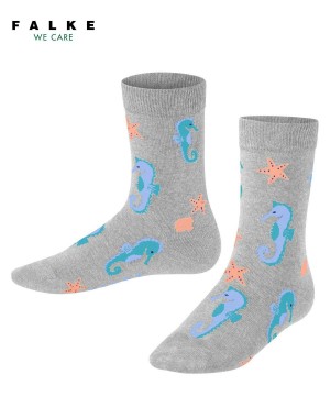 Falke Lovely Seahorses Socks Sokken Kinderen Grijs | FEJDHT-539