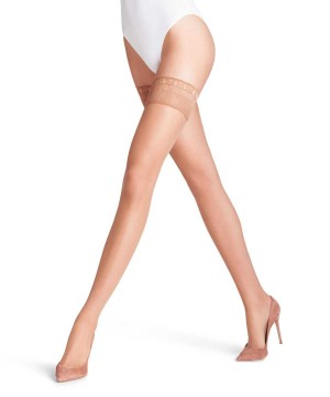 Falke Lunelle 8 DEN Stay-ups Thigh Highs Dames Beige | AOCXVE-013