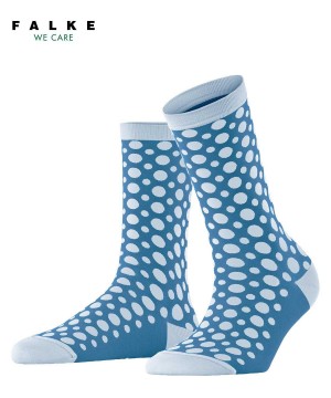 Falke Mirage Dot Socks Sokken Dames Blauw | UCHKTI-256