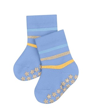 Falke Multi Stripe House socks Sokken Baby Blauw | OJRKTN-873
