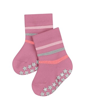 Falke Multi Stripe House socks Sokken Baby Roze | GRCSON-731