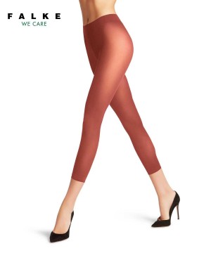 Falke Pure Matt 50 DEN Capri Leggings & Capri Dames Rood | QRBOYJ-134