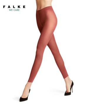 Falke Pure Matt 50 DEN Leggings Leggings Dames Rood | BDMXJY-568