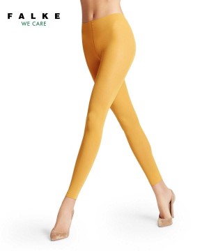 Falke Pure Matt 50 DEN Leggings Leggings Dames Geel | FKOULV-034