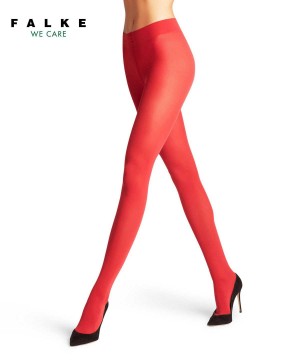 Falke Pure Matt 50 DEN Tights Tights Dames Rood | LIAKSD-245