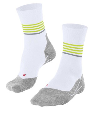 Falke RU4 Endurance Reflect Running Socks Sokken Heren Wit | CPFDGI-587