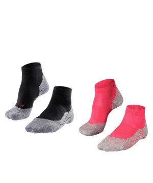 Falke RU4 Endurance Short 2-Pack Short sock Sports Socks Dames Multicolored | IZMDXK-058