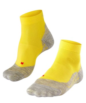 Falke RU4 Endurance Short Running Short sock Sokken Heren Geel | BDNQKF-067