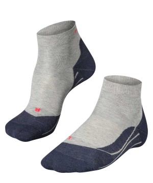 Falke RU4 Endurance Short Running Short sock Sokken Heren Grijs | ZPHVOC-715