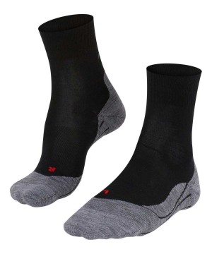 Falke RU4 Endurance Wool Running Socks Sports Socks Dames Zwart | EJUSBF-824