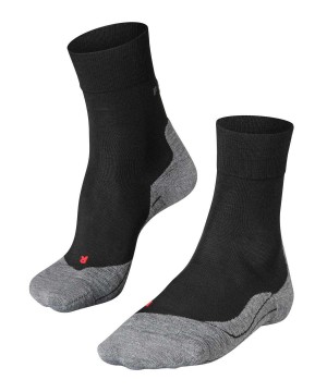 Falke RU4 Endurance Wool Running Socks Sokken Heren Zwart | HRCMAU-051