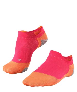 Falke RU5 Race Invisible Running Invisibles Sports Socks Dames Rood | TSIFRA-801