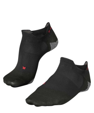 Falke RU5 Race Invisible Running Invisibles No Show Socks Heren Zwart | ILKEAU-791