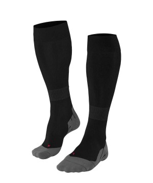 Falke RU Compression Energy Running Knee-high Socks Sokken Heren Zwart | EDBMWX-578