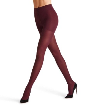 Falke Rib Shaping 50 DEN Tights Tights Dames Rood | ZTNHIG-032