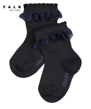 Falke Romantic Lace Socks Sokken Baby Blauw | JGSUNK-938