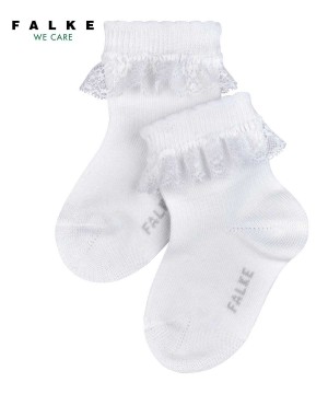 Falke Romantic Lace Socks Sokken Baby Wit | QEHSLZ-574