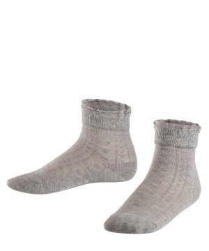 Falke Romantic Net Socks Sokken Kinderen Grijs | PYUFEI-591