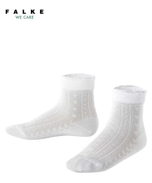 Falke Romantic Net Socks Sokken Kinderen Wit | JMUFRX-792