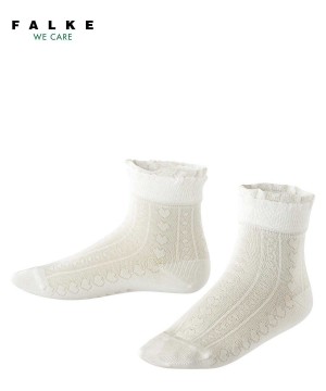 Falke Romantic Net Socks Sokken Kinderen Wit | DMERQX-372