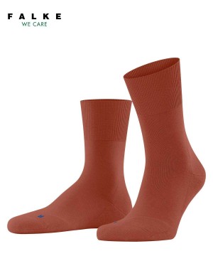 Falke Run Socks Sokken Heren Oranje | LFENCU-016