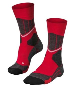 Falke SC1 Skiing Socks Sokken Heren Rood | IYGZEL-326