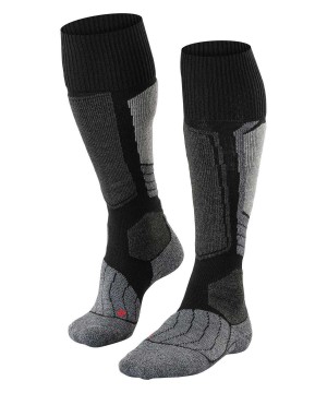 Falke SK1 Comfort Skiing Knee-high Socks Sokken Heren Zwart | MVJZBR-362