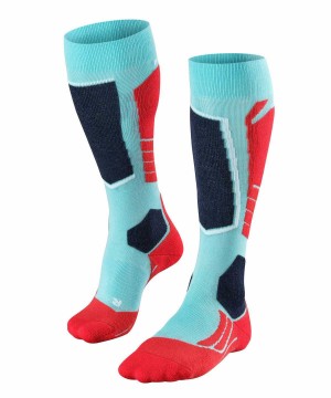 Falke SK2 Intermediate Skiing Knee-high Socks Sports Socks Dames Blauw | PAOFHI-863