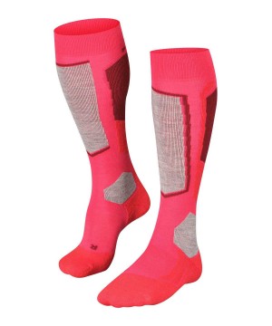 Falke SK2 Intermediate Skiing Knee-high Socks Sports Socks Dames Rood | RCQYMN-710
