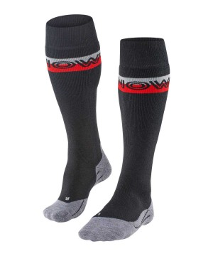 Falke SK2 Intermediate Skiing Knee-high Socks Sokken Heren Zwart | SJENWL-246