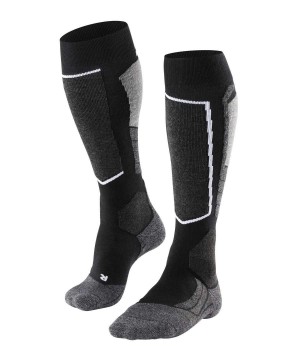 Falke SK2 Intermediate Skiing Knee-high Socks Sokken Heren Zwart | FCXAHK-196