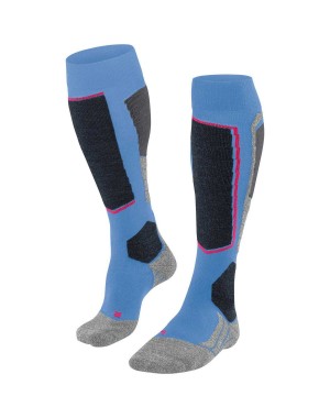 Falke SK2 Intermediate Vegan Skiing Knee-high Socks Sports Socks Dames Blauw | XTZOKU-675