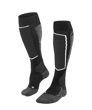 Falke SK2 Intermediate Vegan Skiing Knee-high Socks Sokken Heren Zwart | KSVADG-713