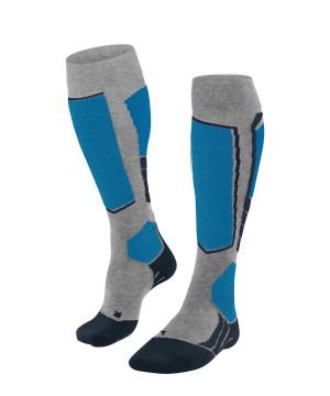 Falke SK2 Intermediate Vegan Skiing Knee-high Socks Sokken Heren Grijs | RVJFEH-392