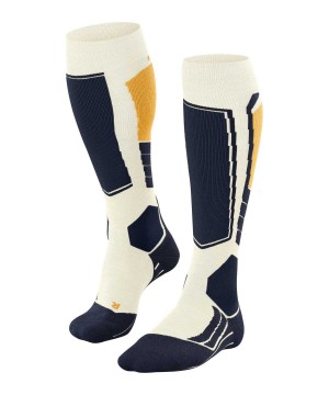 Falke SK2 Intermediate Wool Skiing Knee-high Socks Sokken Heren Wit | ABPMYG-589