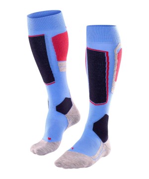 Falke SK4 Advanced Skiing Knee-high Socks Sports Socks Dames Blauw | WZHPAO-521