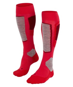 Falke SK4 Advanced Skiing Knee-high Socks Sports Socks Dames Rood | QBTKOS-349