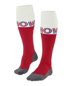Falke SK4 Advanced Skiing Knee-high Socks Sokken Heren Rood | EQMLFS-456