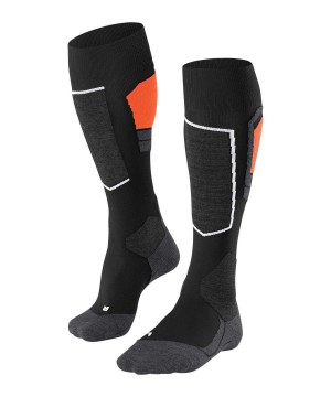 Falke SK4 Advanced Skiing Knee-high Socks Sokken Heren Zwart | TEDXSP-017
