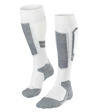 Falke SK4 Wool Skiing Knee-high Socks Sports Socks Dames Wit | XROBYD-485