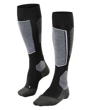 Falke SK6 Pro Skiing Knee-high Socks Sokken Heren Zwart | ISEDRW-820