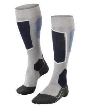 Falke SK6 Pro Skiing Knee-high Socks Sports Socks Dames Grijs | PNYCXL-461