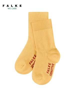 Falke Sensitive Socks Sokken Baby Geel | NLEGYQ-032