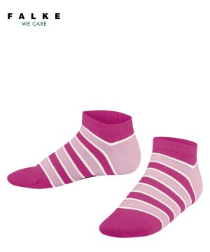Falke Simple Stripes Sneaker socks Sokken Kinderen Roze | EZNTLB-437