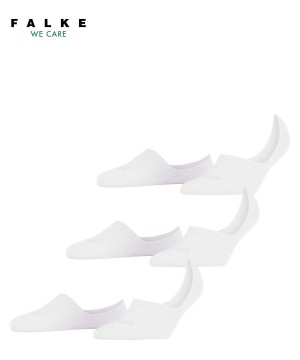 Falke Step 3-Pack Invisibles No Show Socks Dames Wit | RPZLKJ-105