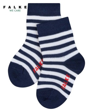Falke Stripe Socks Sokken Baby Blauw | GCVOLD-928