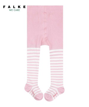 Falke Stripe Tights Tights Baby Roze | PWBNMD-794