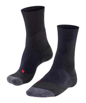 Falke TE2 Tennis Socks Sokken Heren Zwart | MOSWAK-924