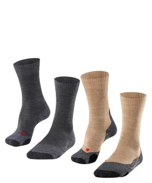 Falke TK2 Explore 2-Pack Socks Sokken Heren Multicolored | QGUBRF-238