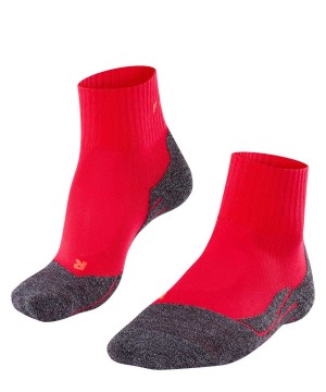 Falke TK2 Explore Cool Short Trekking Short sock Sports Socks Dames Rood | VHRXMO-395